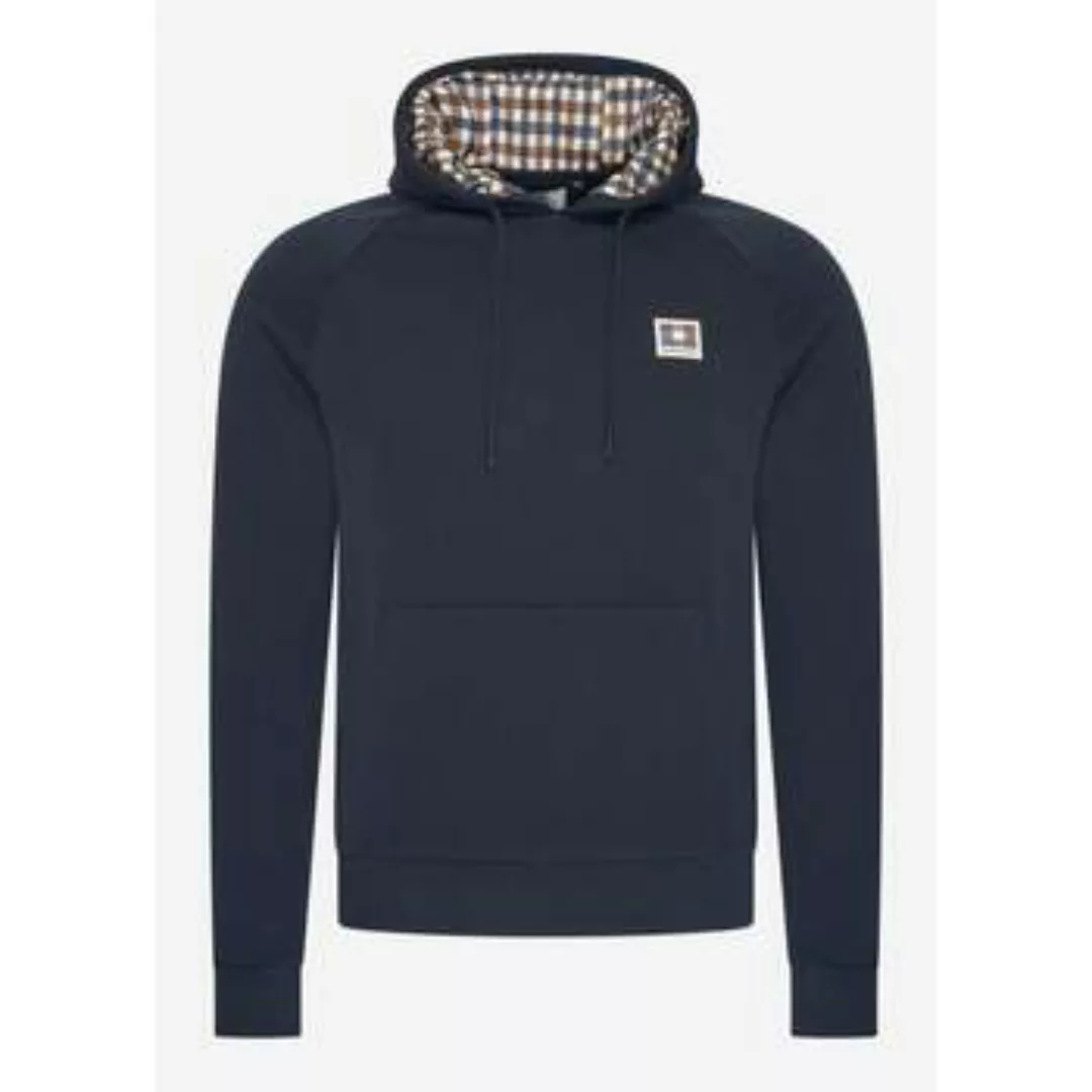 Aquascutum  Sweatshirt Active patch raglan hoodie - navy günstig online kaufen