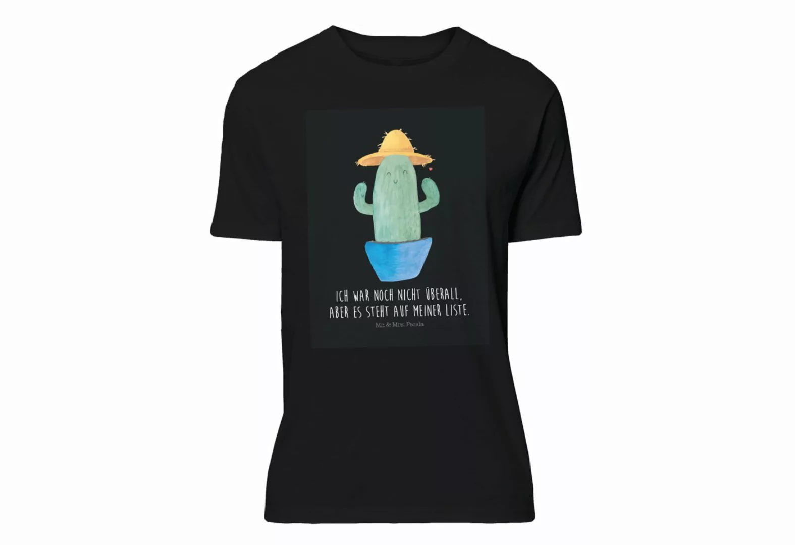 Mr. & Mrs. Panda T-Shirt Kaktus Sonnenhut - Schwarz - Geschenk, Kakteen, Re günstig online kaufen