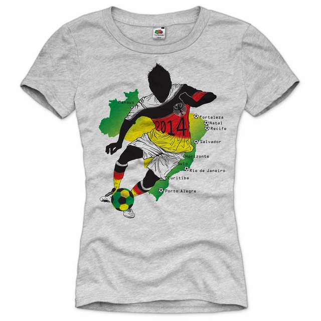 style3 T-Shirt WM Deutschland Brasilien Fußball trikot fahne fanartikel wel günstig online kaufen