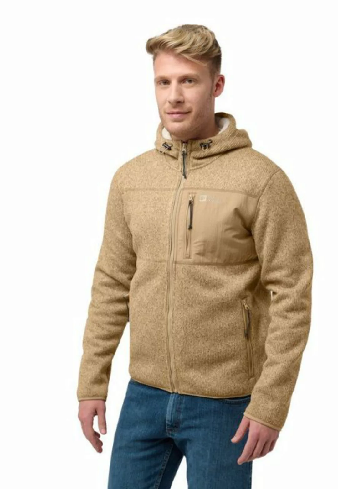 Jack Wolfskin Fleecejacke KAMINFEUER HOODED JKT M günstig online kaufen