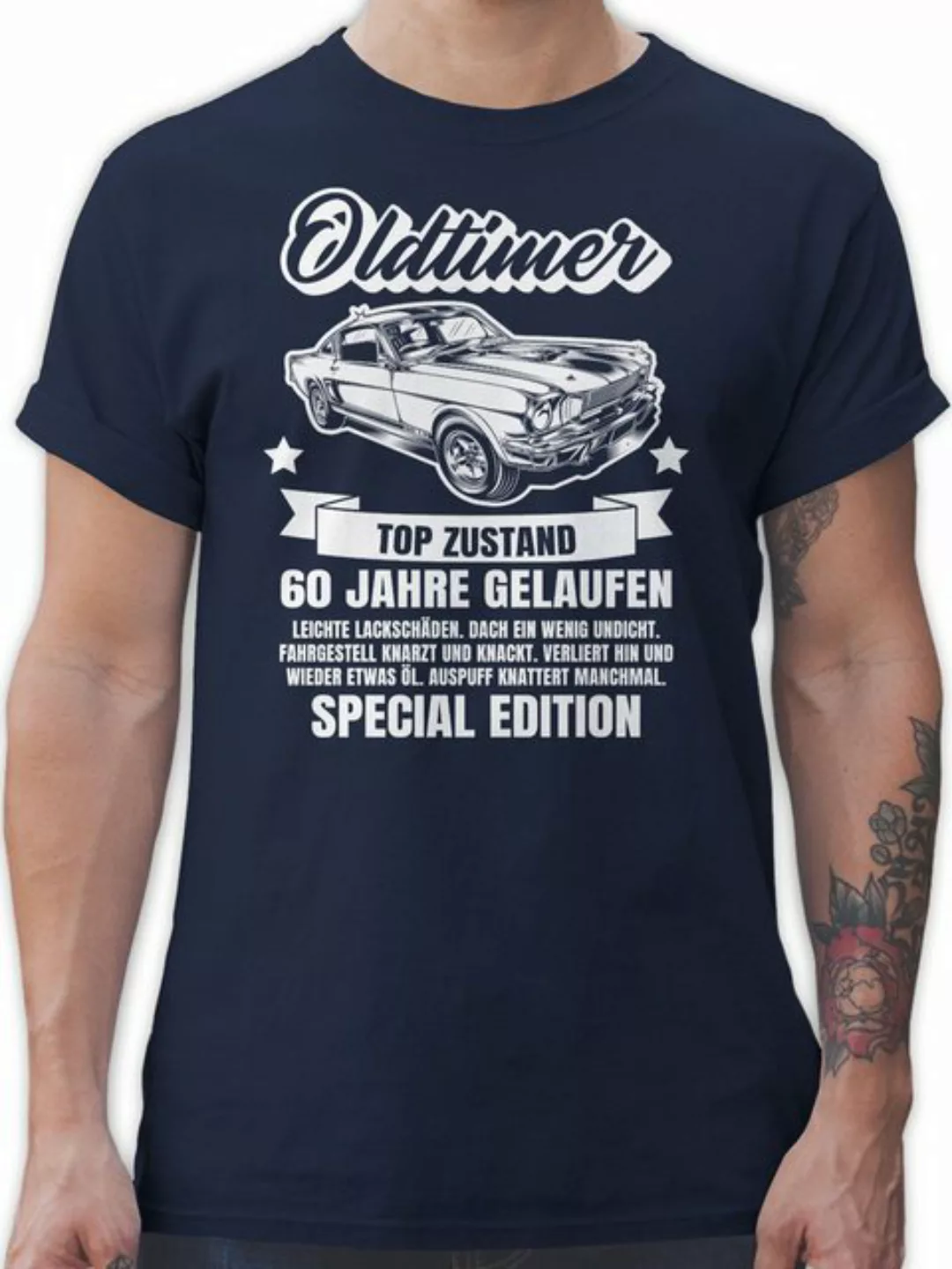 Shirtracer T-Shirt Oldtimer 60 Jahre 60. Geburtstag günstig online kaufen