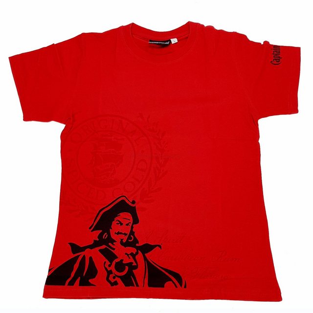 Captain Morgan T-Shirt Captain Morgan Spiced Gold T-Shirt rot - Größe L (92 günstig online kaufen