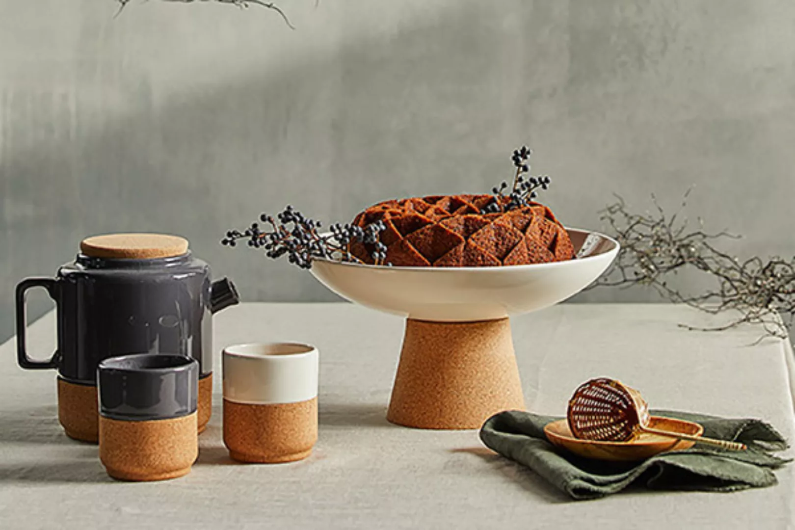 Salz- Und Pfefferstreuer Set - Kork-keramik Für Ihren Haushalt Aus Natürlic günstig online kaufen