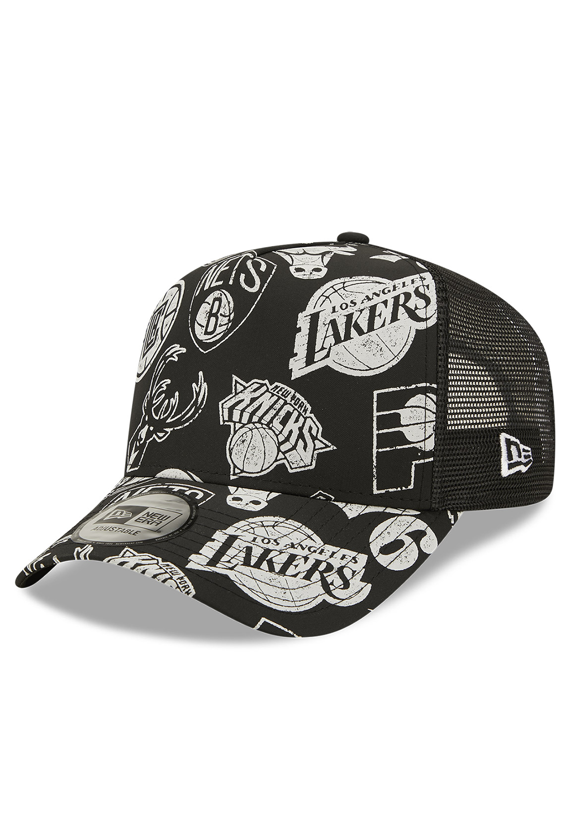 New Era AOP Trucker Adjustable Cap CHICAGO BULLS Schwarz günstig online kaufen