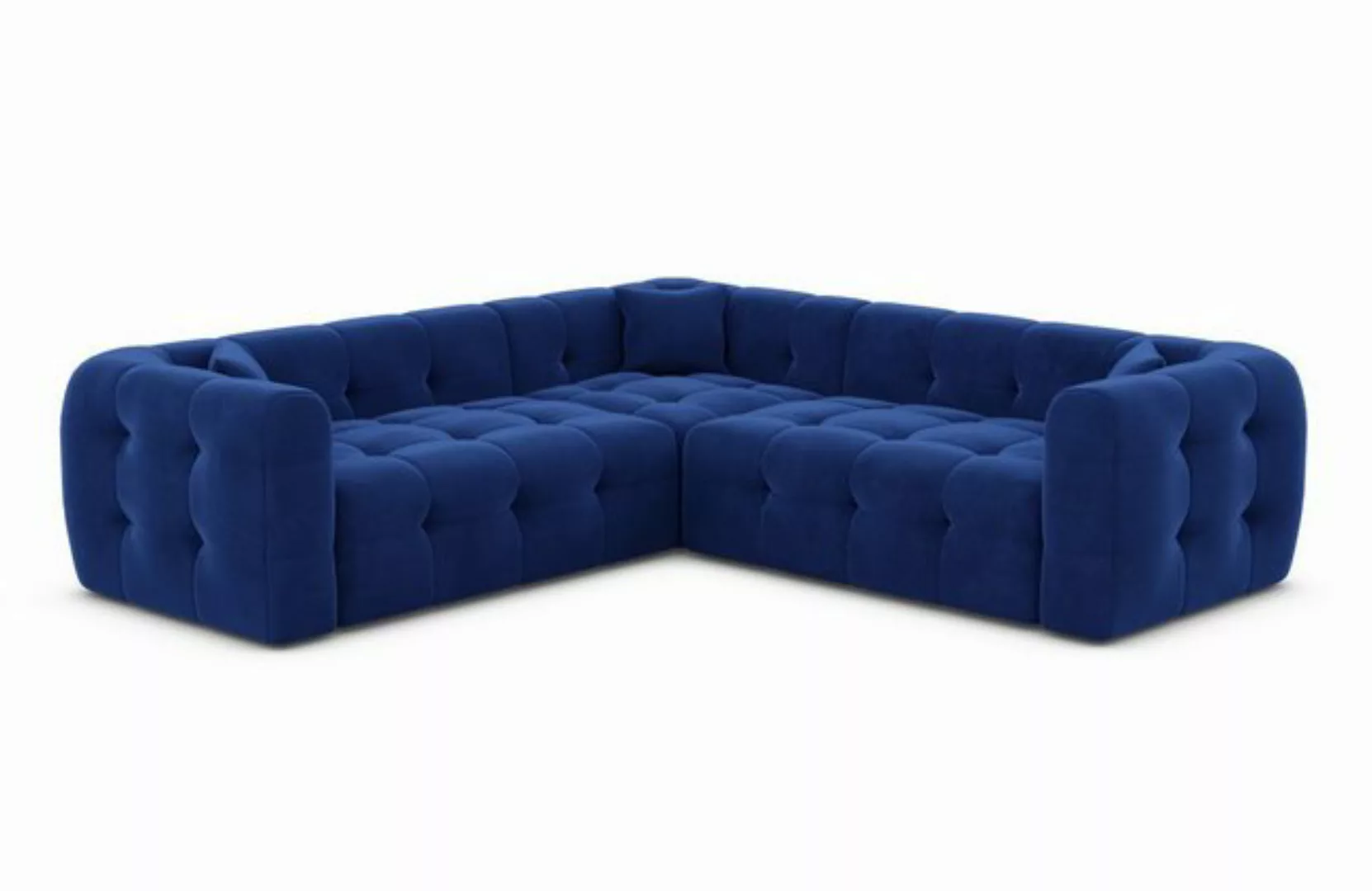 Sofa Dreams Ecksofa Sofa Polsterstoff Eckcouch Samt Lounge Couch Sevilla L günstig online kaufen