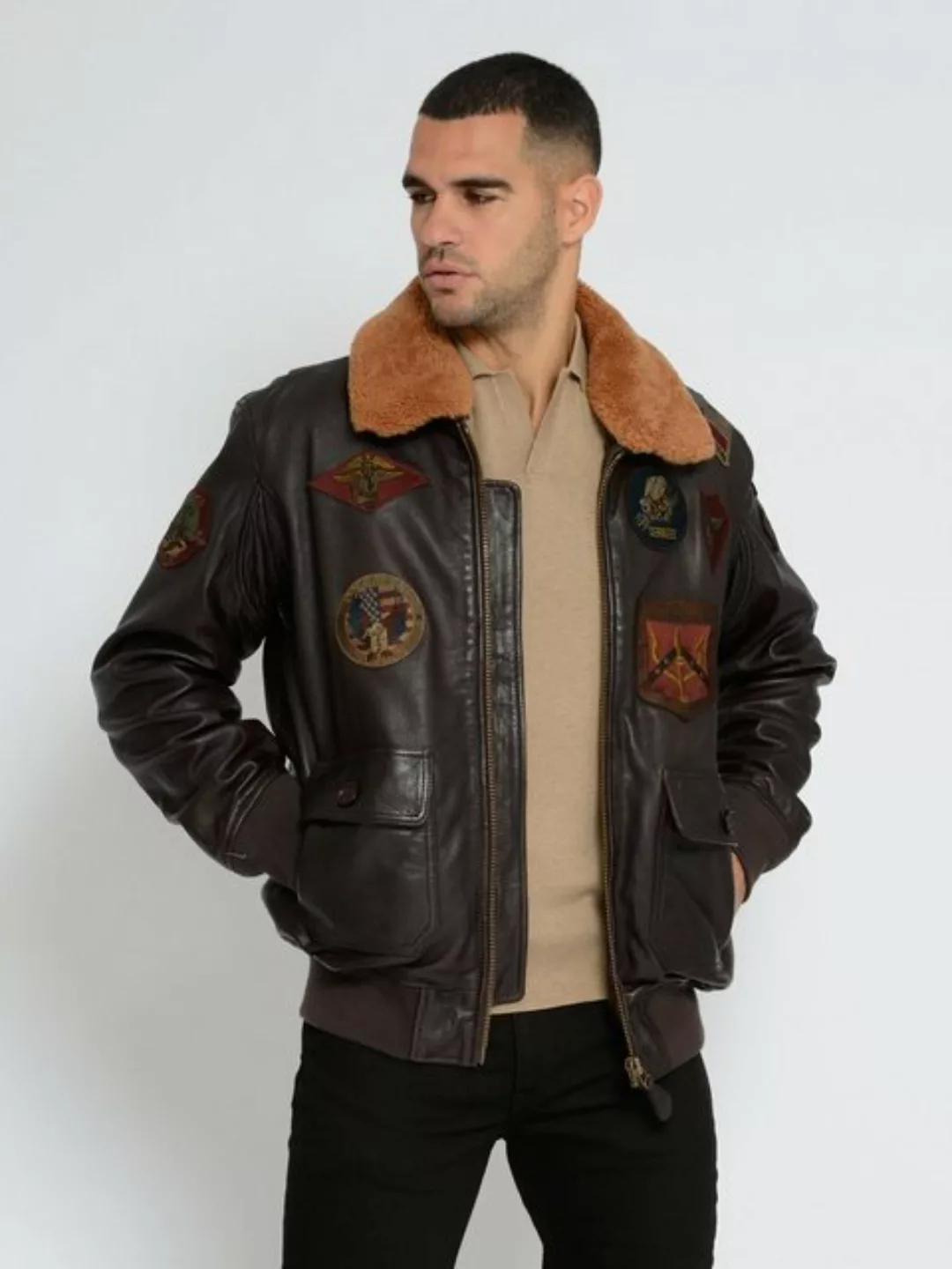 TOP GUN Lederjacke "TG2023004" günstig online kaufen