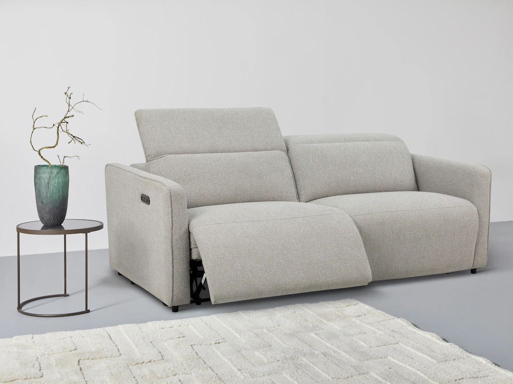 INOSIGN 2-Sitzer "KYLLY, XXL (208 cm) elektrische Relax- und Liegefunktion günstig online kaufen