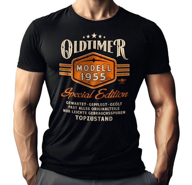 LOBO NEGRO® T-Shirt als Geschenk zum 70. Geburtstag - Oldtimer Baujahr 1955 günstig online kaufen