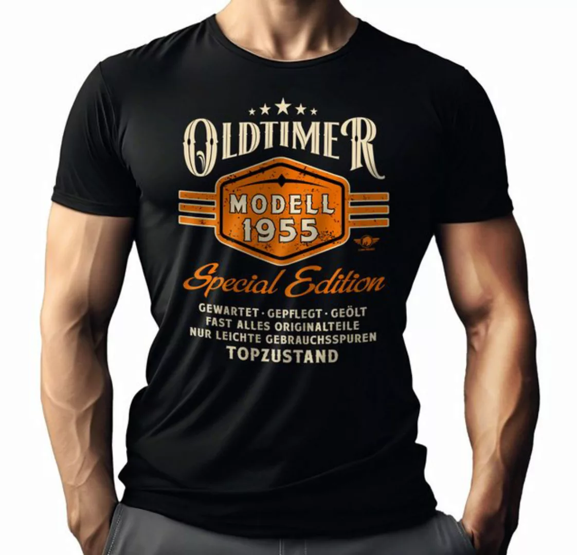 LOBO NEGRO® T-Shirt als Geschenk zum 70. Geburtstag - Oldtimer Baujahr 1955 günstig online kaufen