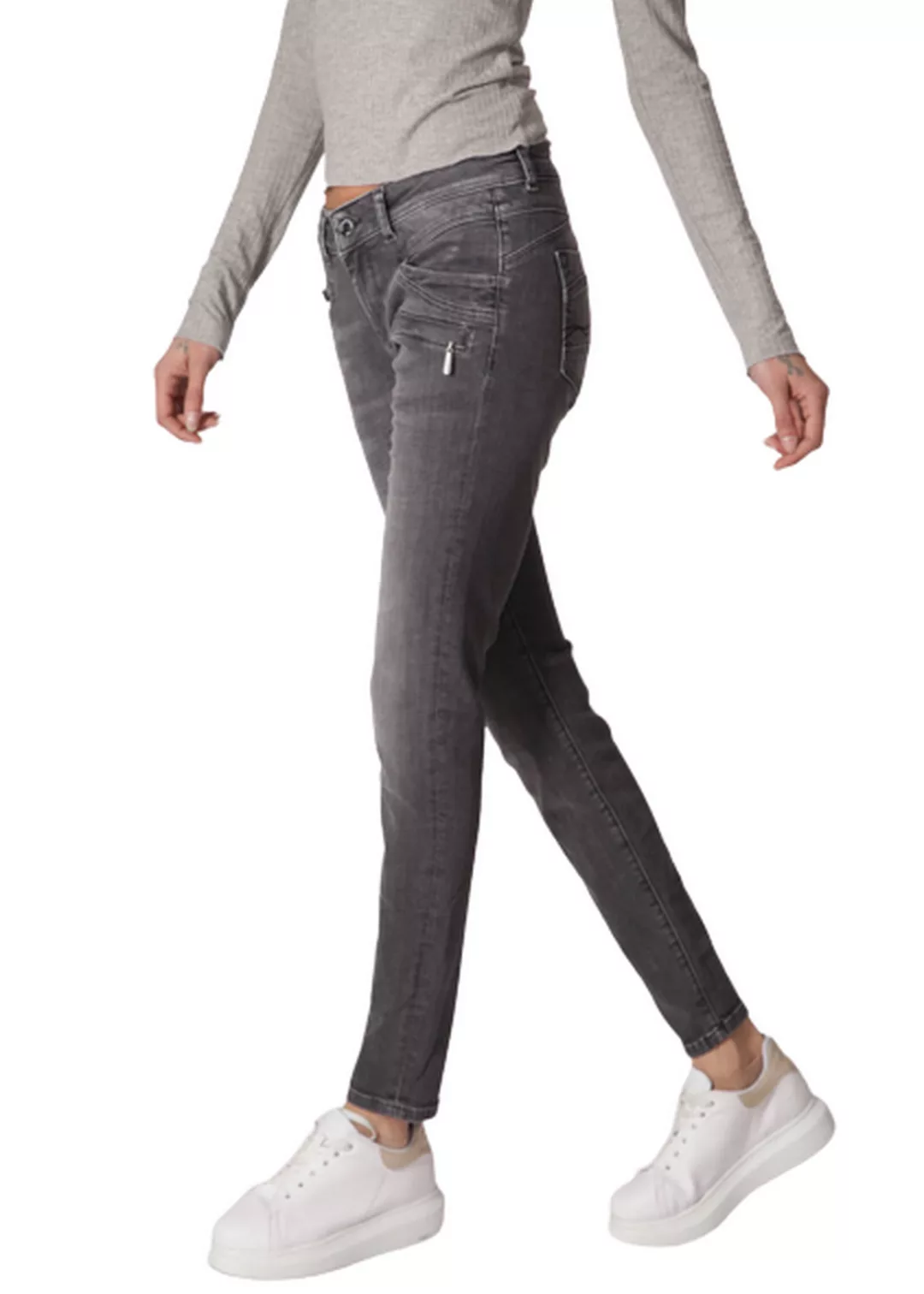 M.O.D. Damen Jeans SUZY - Skinny Fit - Blau - Raw Denim günstig online kaufen