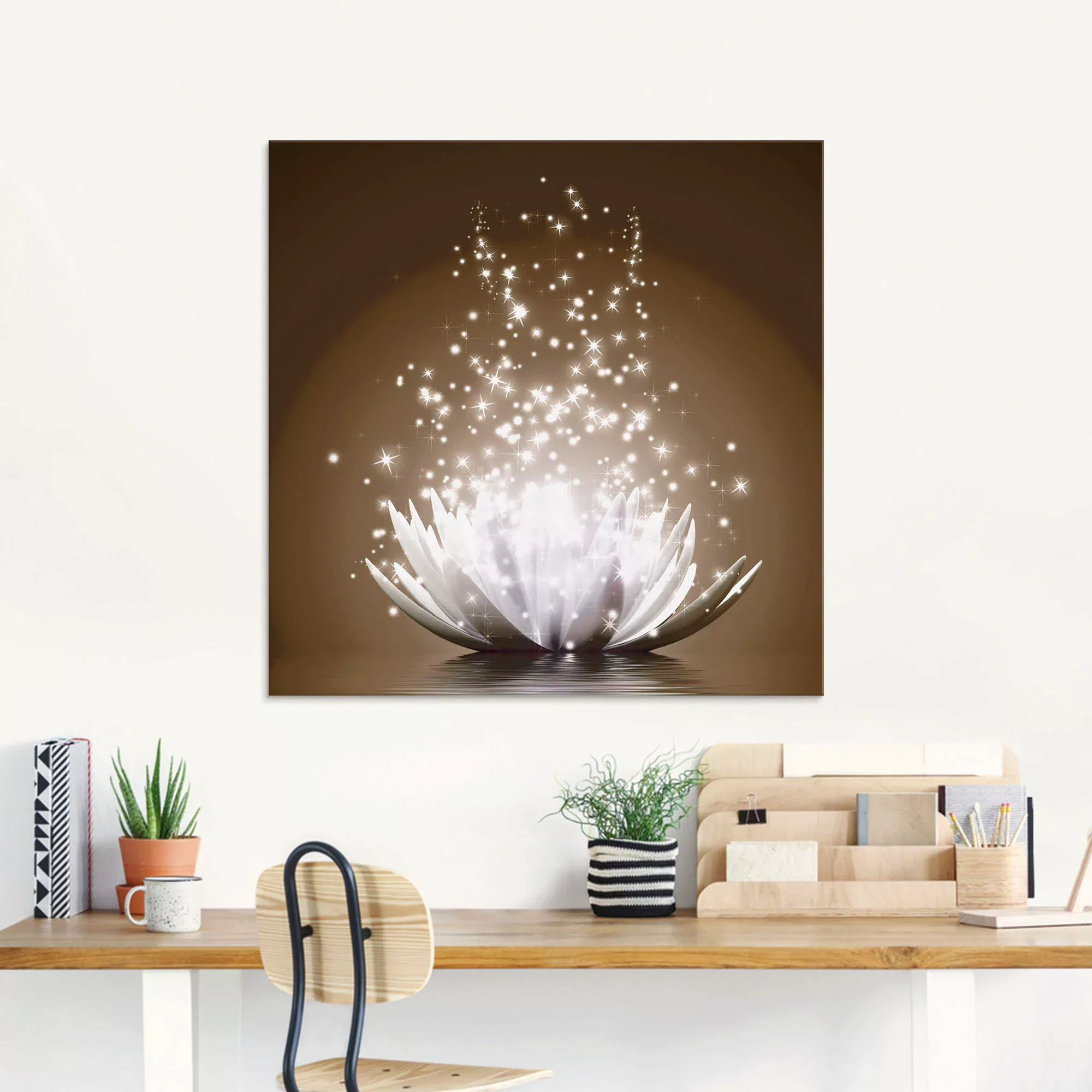 Artland Glasbild "Magie der Lotus-Blume", Blumen, (1 St.), in verschiedenen günstig online kaufen