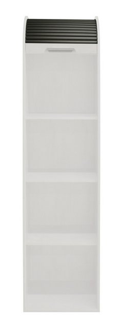 Mäusbacher Jalousieschrank in weiß matt lack / graphit mit 2 Einlegeböden ( günstig online kaufen