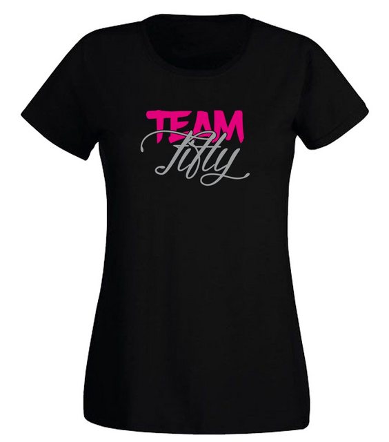 G-graphics T-Shirt Damen T-Shirt - Team Fifty zum 50. Geburtstag, mit trend günstig online kaufen