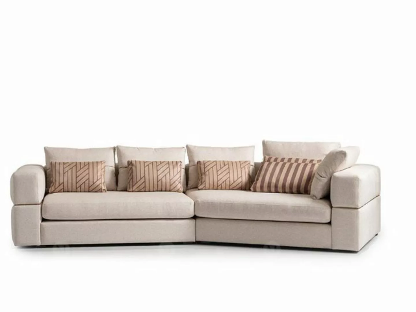 JVmoebel Ecksofa Modern Ecksofa Polstersofa Beige Sofas Wohnzimmer Design, günstig online kaufen