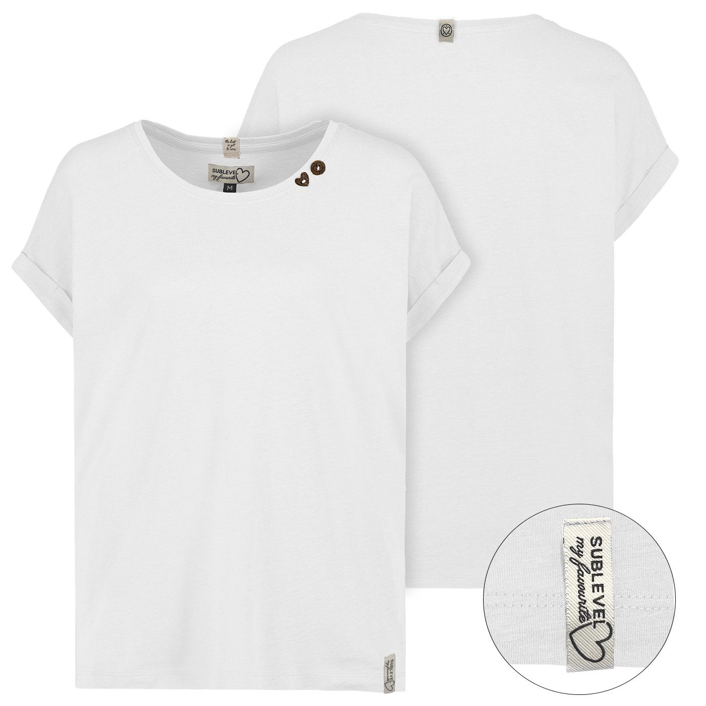 SUBLEVEL Kurzarmshirt Eight2nine Damen T-Shirt kurz günstig online kaufen