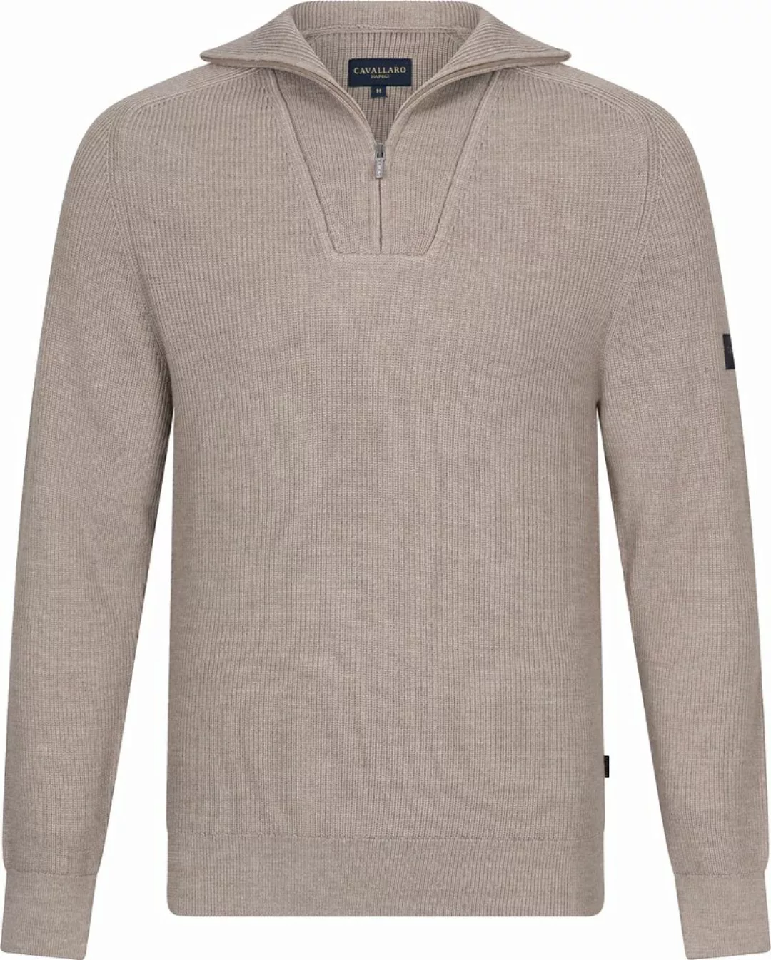 Cavallaro Corsico Half-Zip Beige - Größe S günstig online kaufen