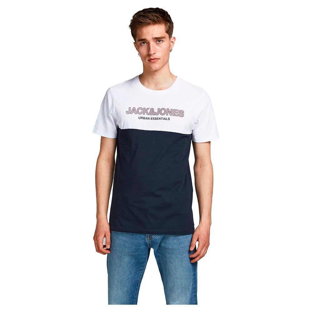 Jack & Jones Urban Blocking Kurzarm O Hals T-shirt 2XL Forest Night / Detai günstig online kaufen