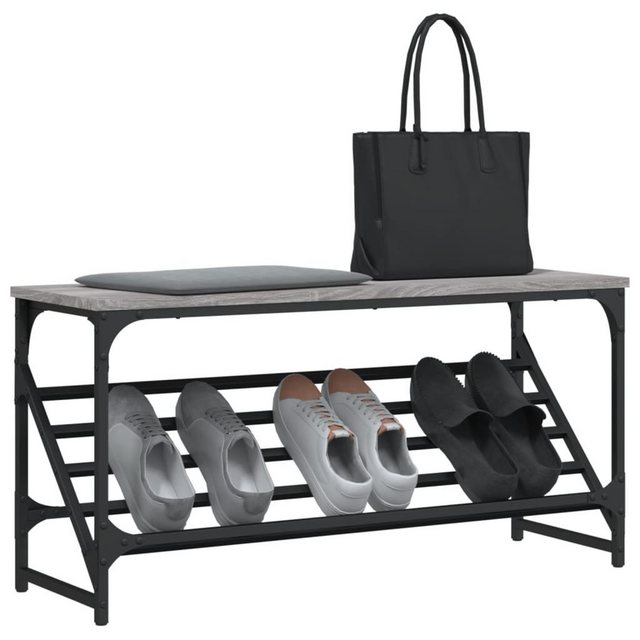 vidaXL Schuhschrank Schuhregal Grau Sonoma 90x30x45 cm Spanplatte günstig online kaufen