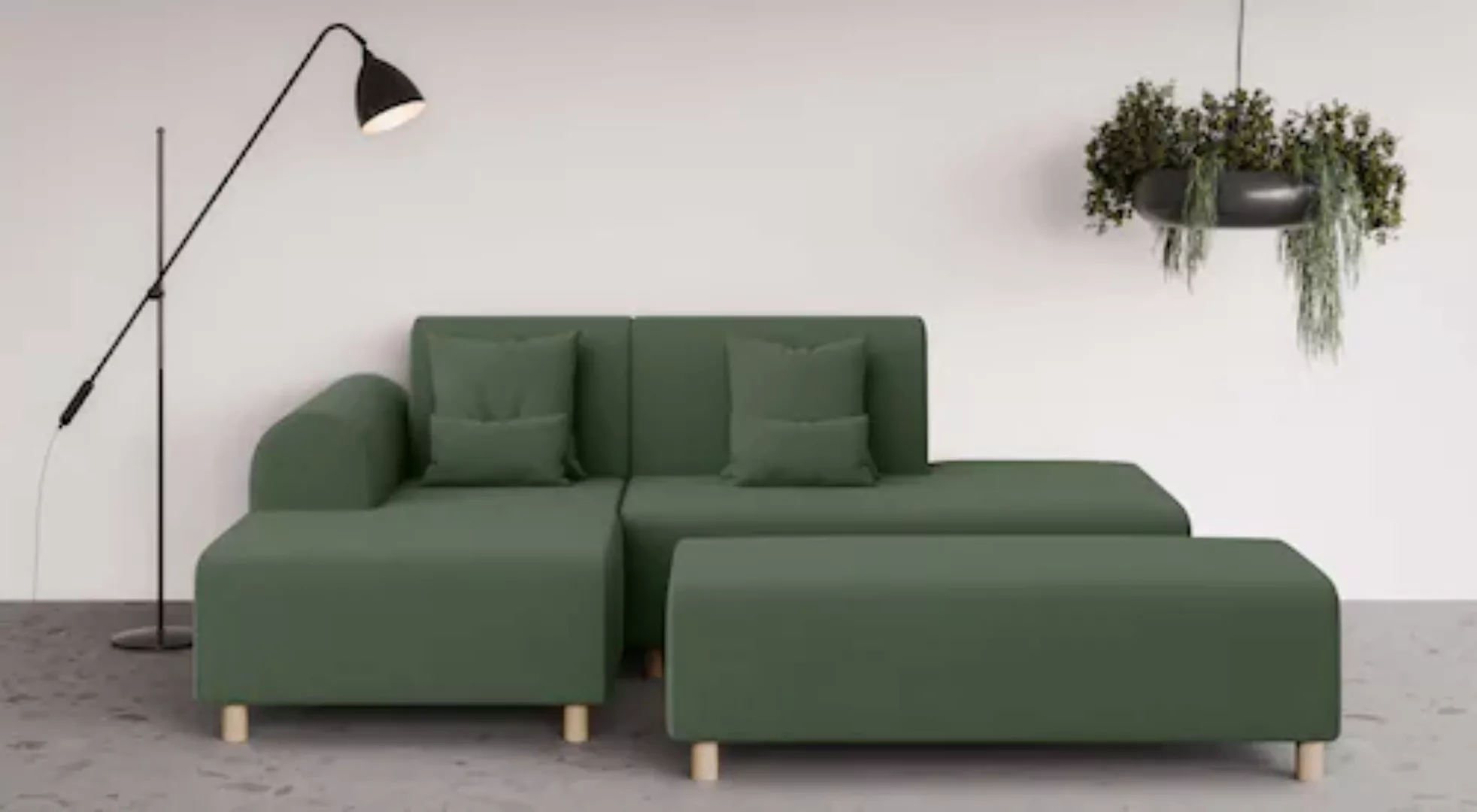 INOSIGN Ecksofa »Suyala«, L-Form mit Hocker günstig online kaufen