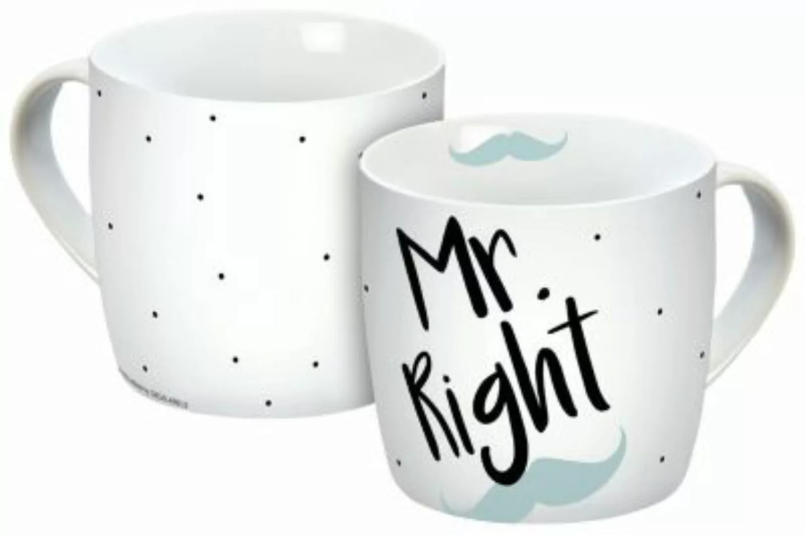 Geda Labels Tasse Mr. Right 300ml Tassen bunt günstig online kaufen