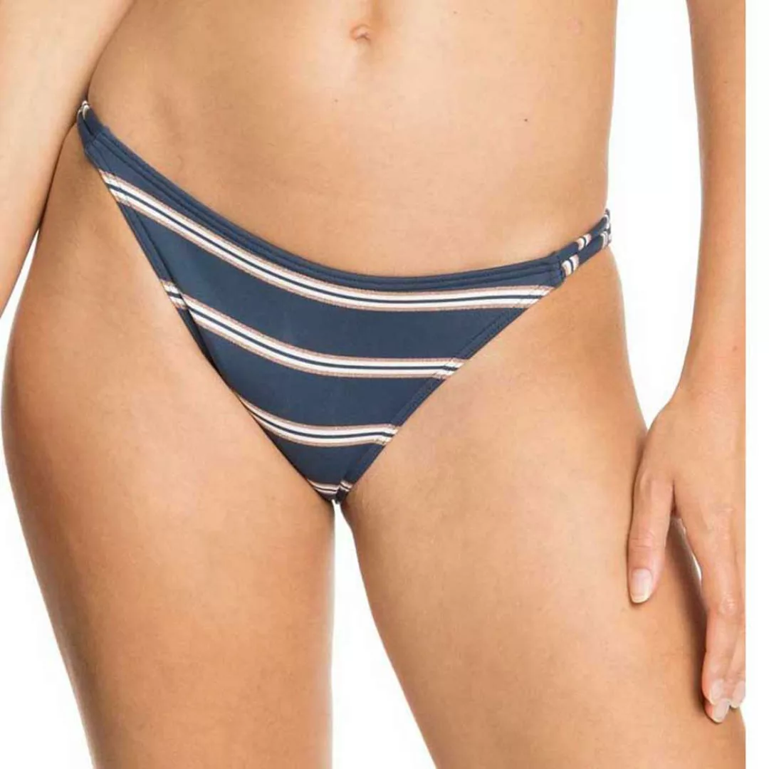 Roxy Moonlight Splash Moderate Bikinihose S Mood Indigo Will Stripes Lurex günstig online kaufen