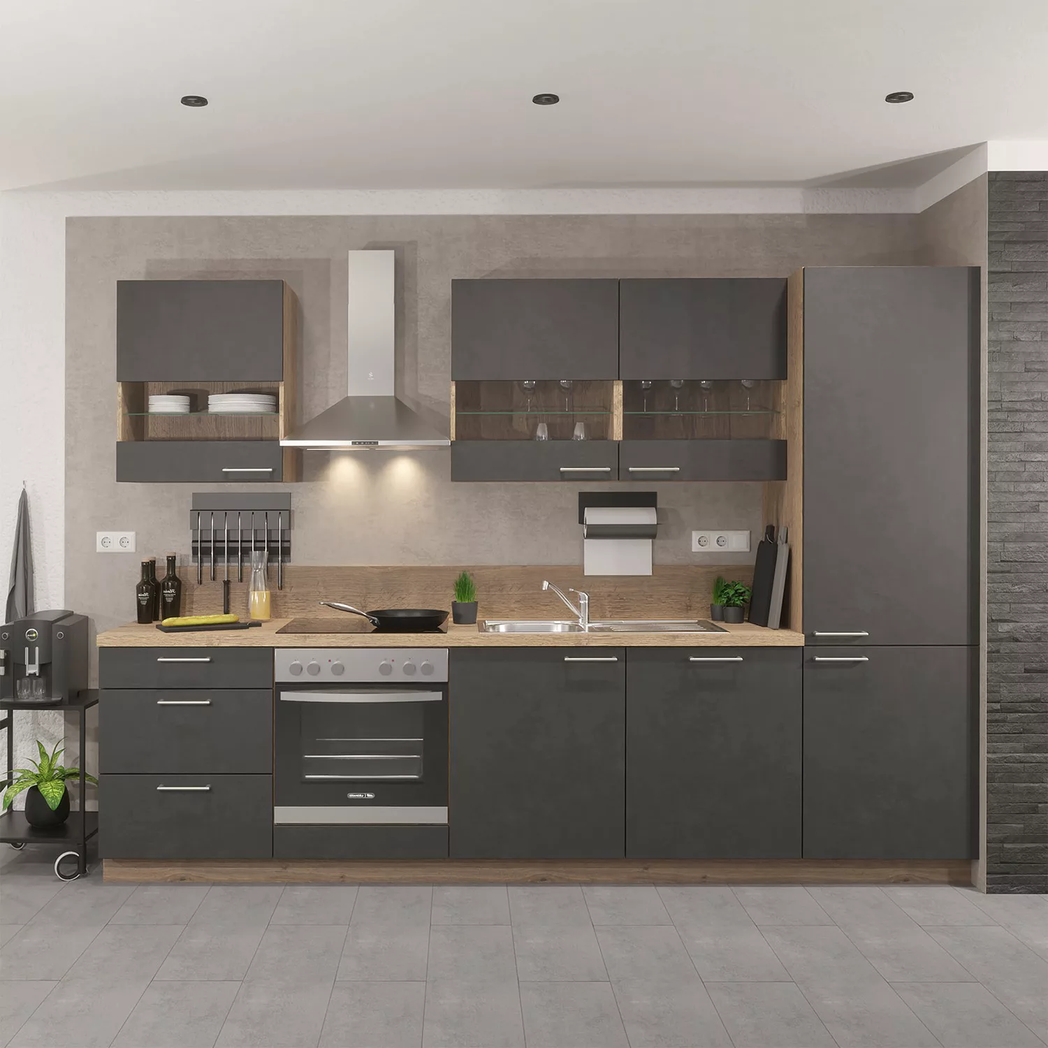 home24 Küchenzeile Concept II günstig online kaufen