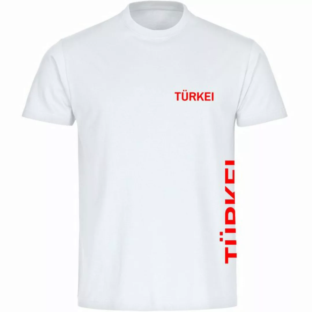 multifanshop T-Shirt Herren Türkei - Brust & Seite - Männer günstig online kaufen