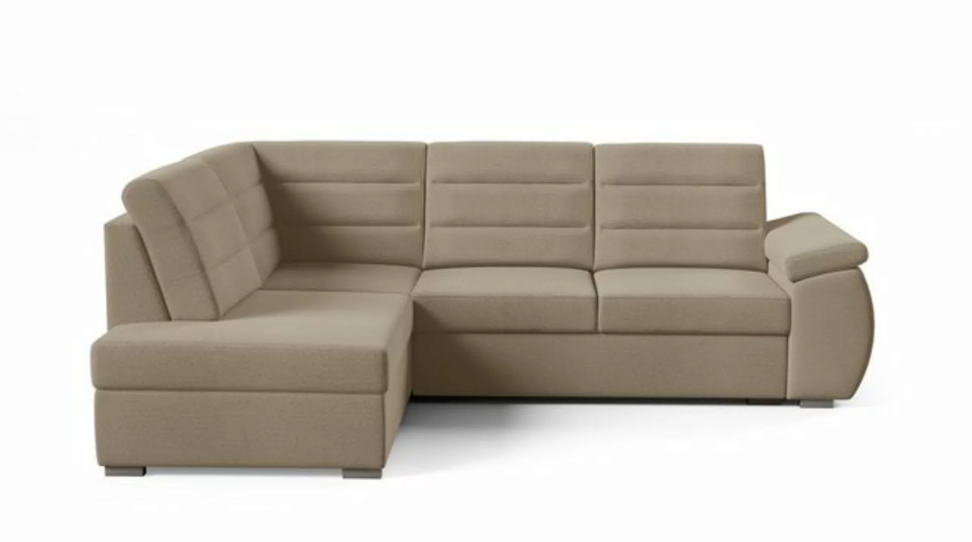 MOEBLO Ecksofa Gardenia, Eckcouch Wohnlandschaft Sofa mit Ottomane Eckgarni günstig online kaufen