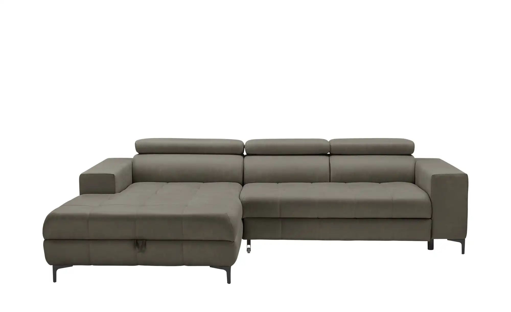 switch Ecksofa aus Mikrofaser Caro ¦ grau ¦ Maße (cm): B: 289 H: 93 T: 175 günstig online kaufen