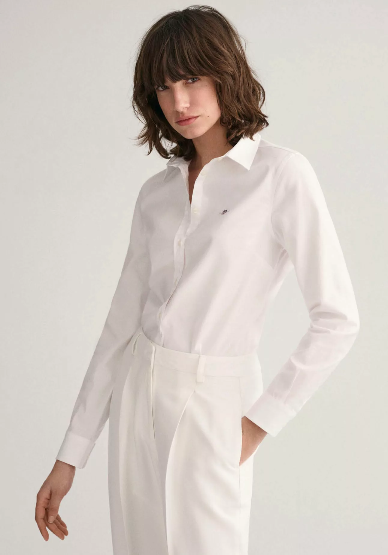Gant Langarmbluse 4300141 Damen Slim Stretch Oxford Bluse günstig online kaufen