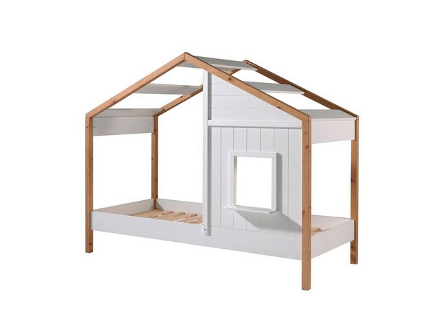 58 aufm Kessel Bettgestell Landhausbett Kamilah 210x97x170 Massivholz+MDF O günstig online kaufen