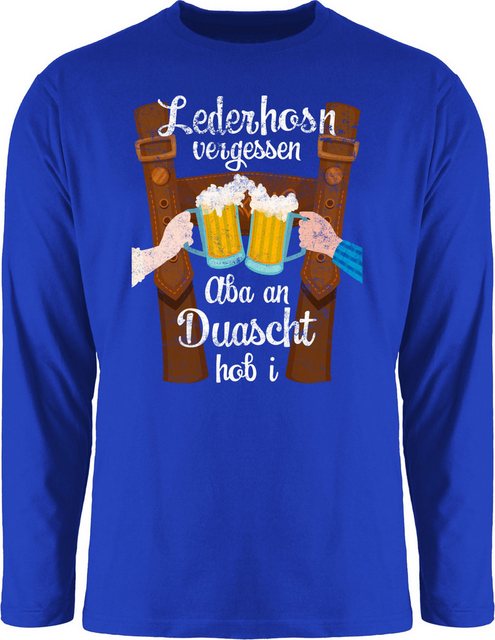 Shirtracer Rundhalsshirt Lederhosn vergessen Aba an Duascht hob i Mode für günstig online kaufen