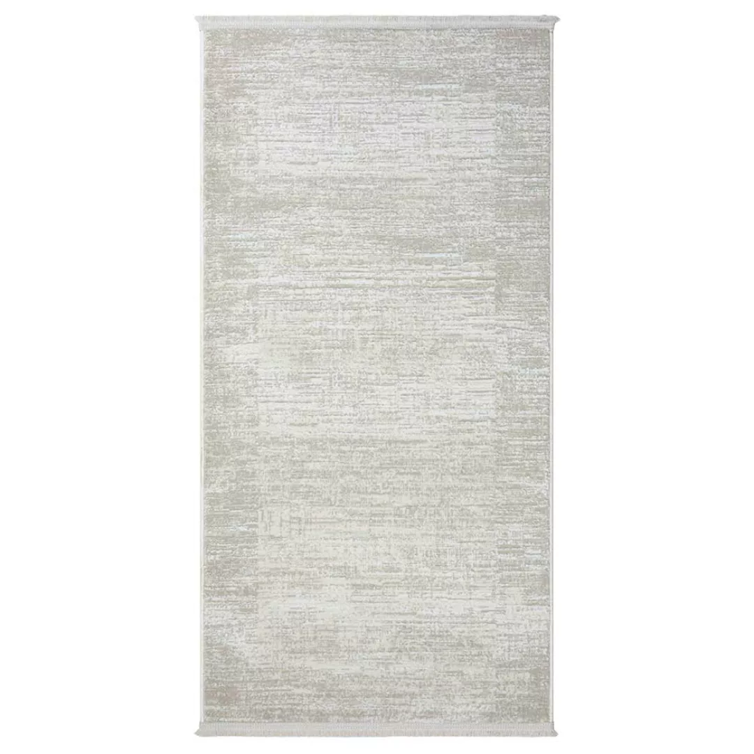 Teppich Rechteck Kurzflor in Cremefarben und Beige Skandi Design günstig online kaufen