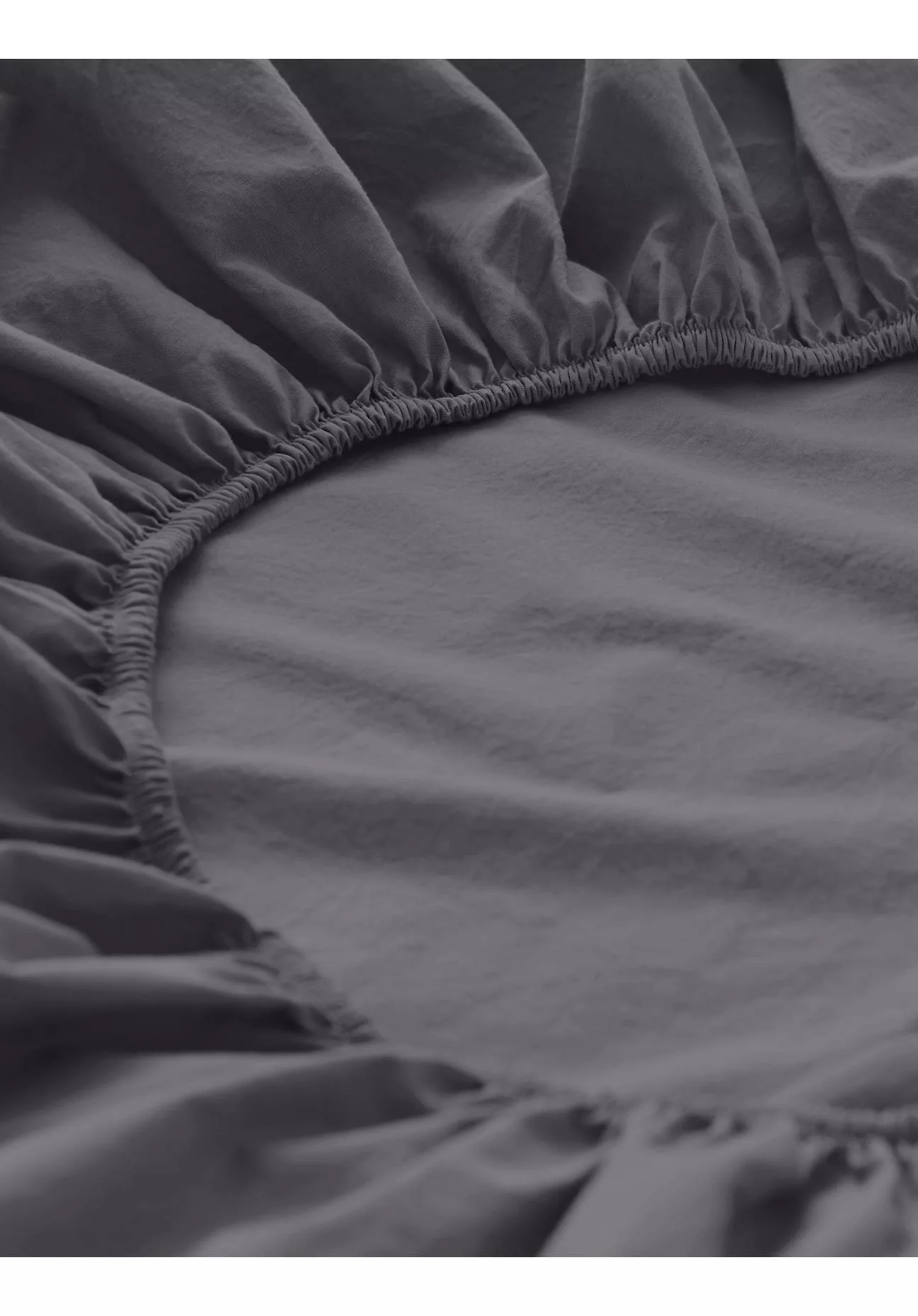hessnatur Perkal Spannbettlaken aus Bio-Baumwolle - grau - Größe 180x200 cm günstig online kaufen