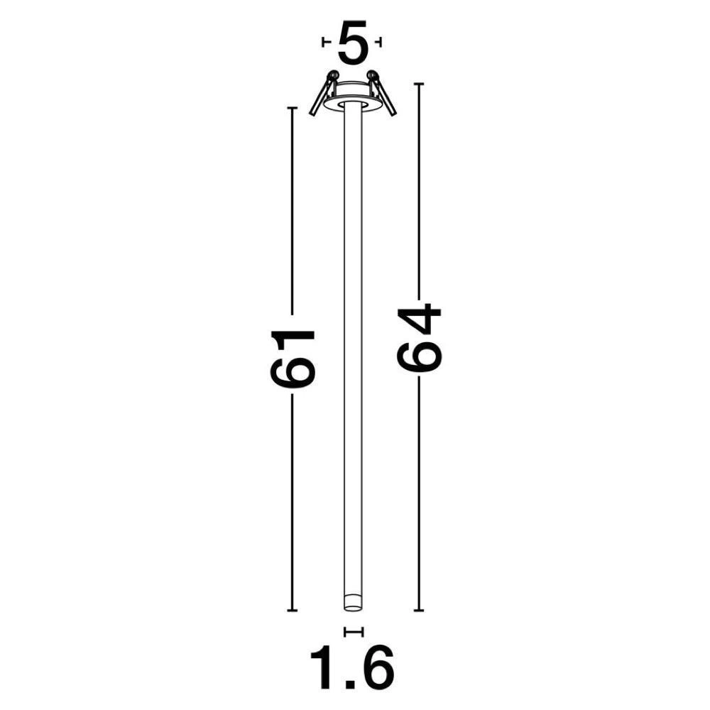 LED Deckenleuchte Stilvi in Weiß 4W 177lm 640mm günstig online kaufen