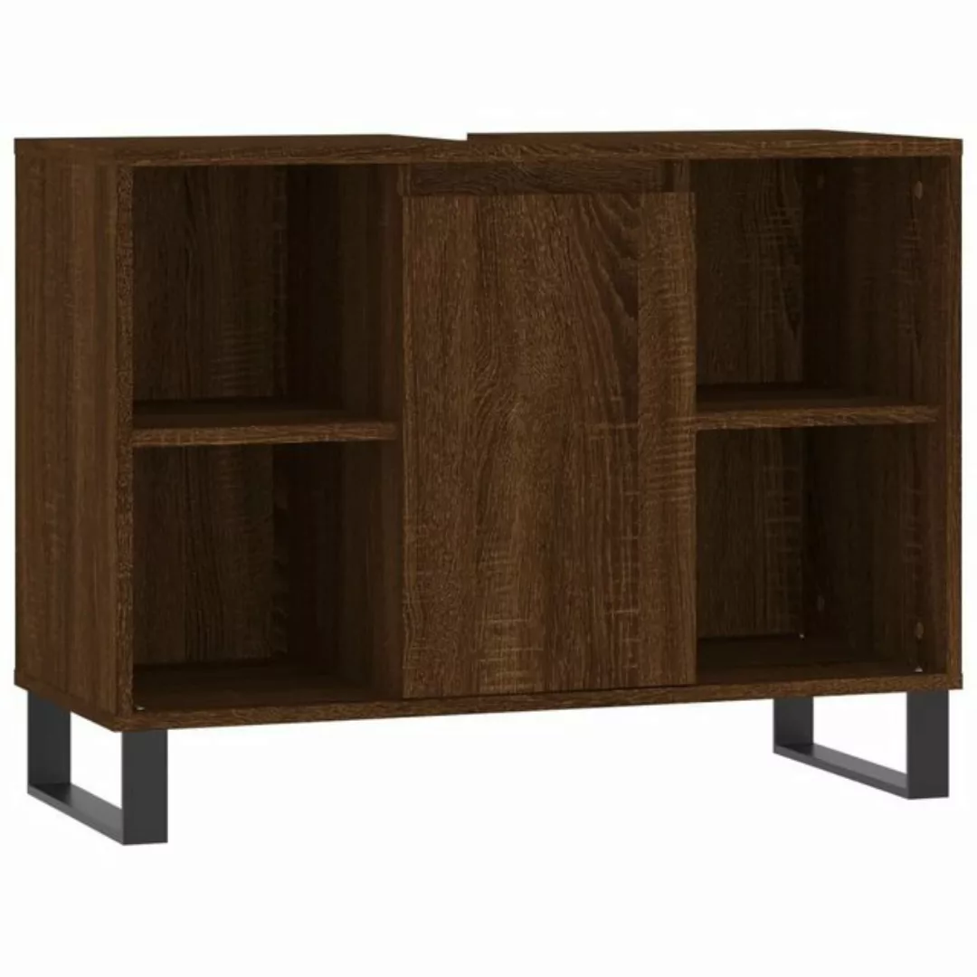 vidaXL Badezimmerspiegelschrank Badschrank Braun Eichen-Optik 80x33x60 cm H günstig online kaufen