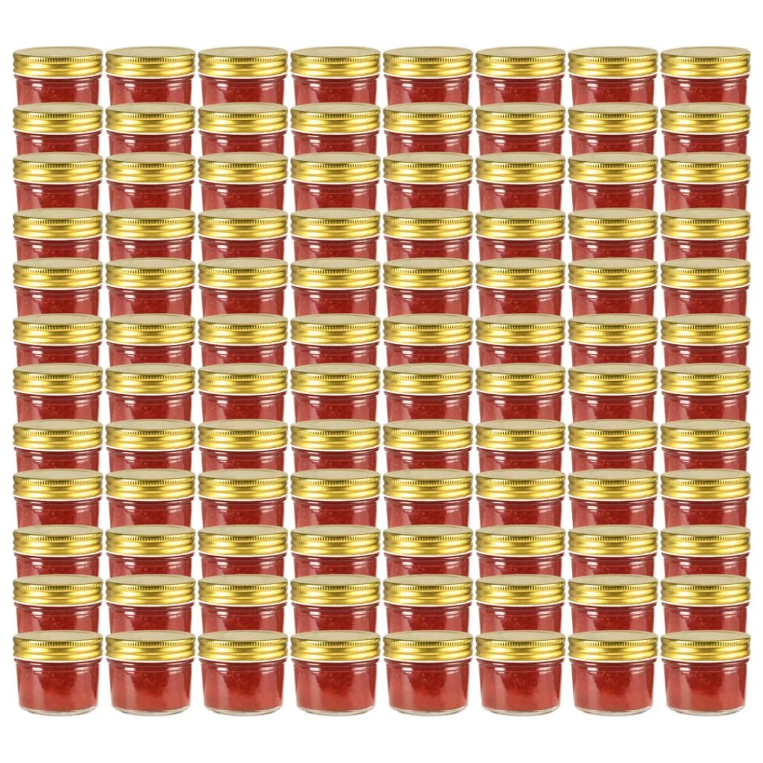 Marmeladengläser Mit Goldenem Deckel 96 Stk. 110 Ml günstig online kaufen