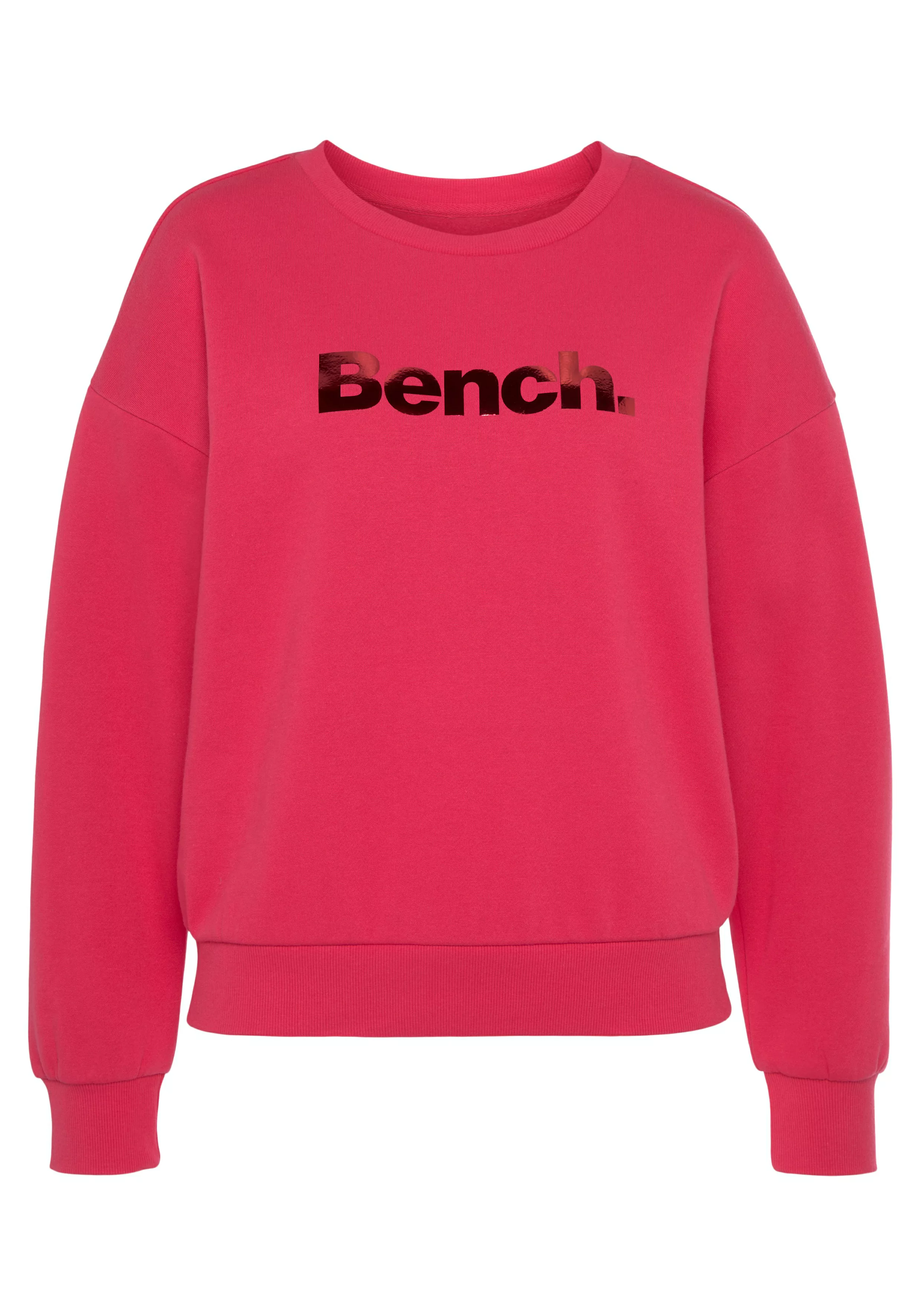 Bench. Loungewear Sweatshirt -Loungeshirt mit glänzendem Logodruck, Loungew günstig online kaufen