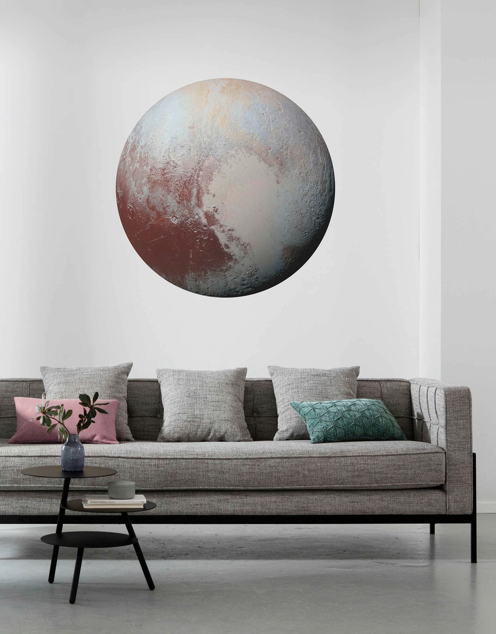 KOMAR Selbstklebende Vlies Fototapete/Wandtattoo - Pluto - Größe 125 x 125 günstig online kaufen