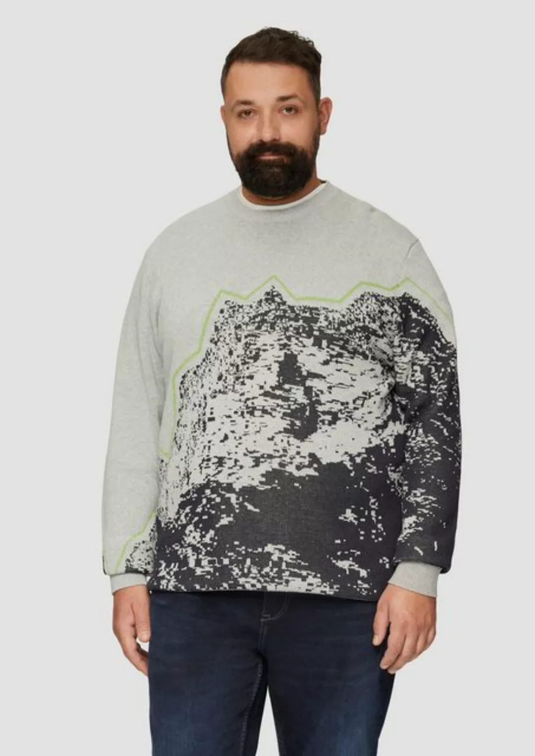 s.Oliver Strickpullover Strickpullover mit Jacquard-Artwork günstig online kaufen