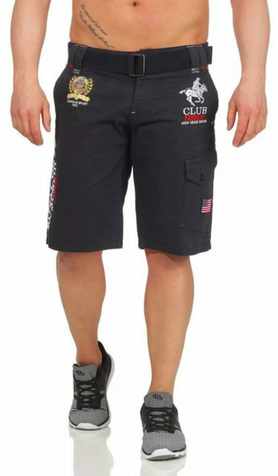 Geographical Norway Cargobermudas Herren Shorts PAPILLON abnehmbarem Gürtel günstig online kaufen