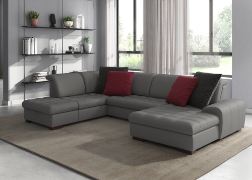 sit&more Wohnlandschaft "Luxor U-Form", wahlweise mit Bettfunktion, Bettkas günstig online kaufen