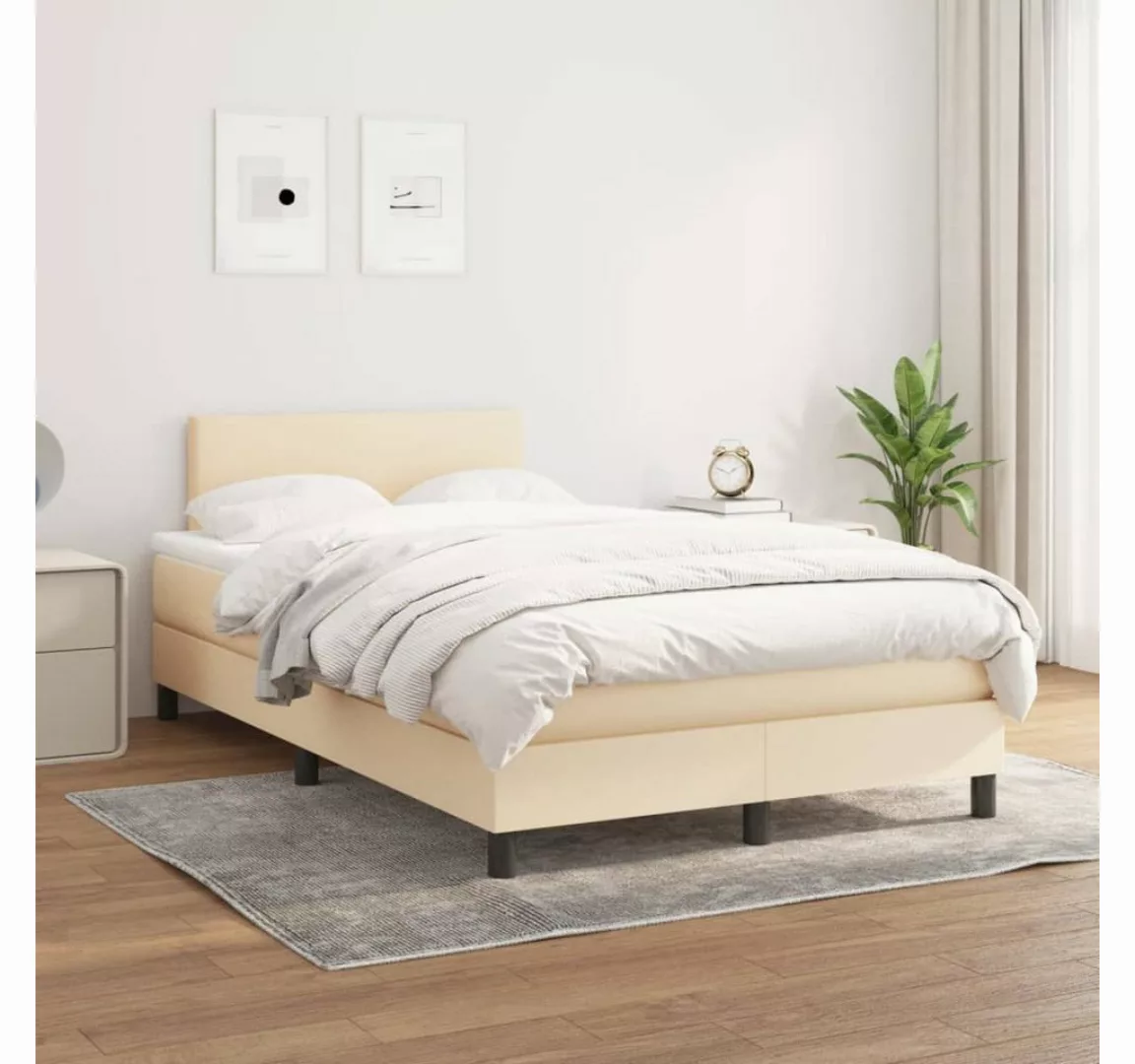 vidaXL Boxspringbett Bett Boxspringbett mit Matratze und LED Stoff (120 x 2 günstig online kaufen