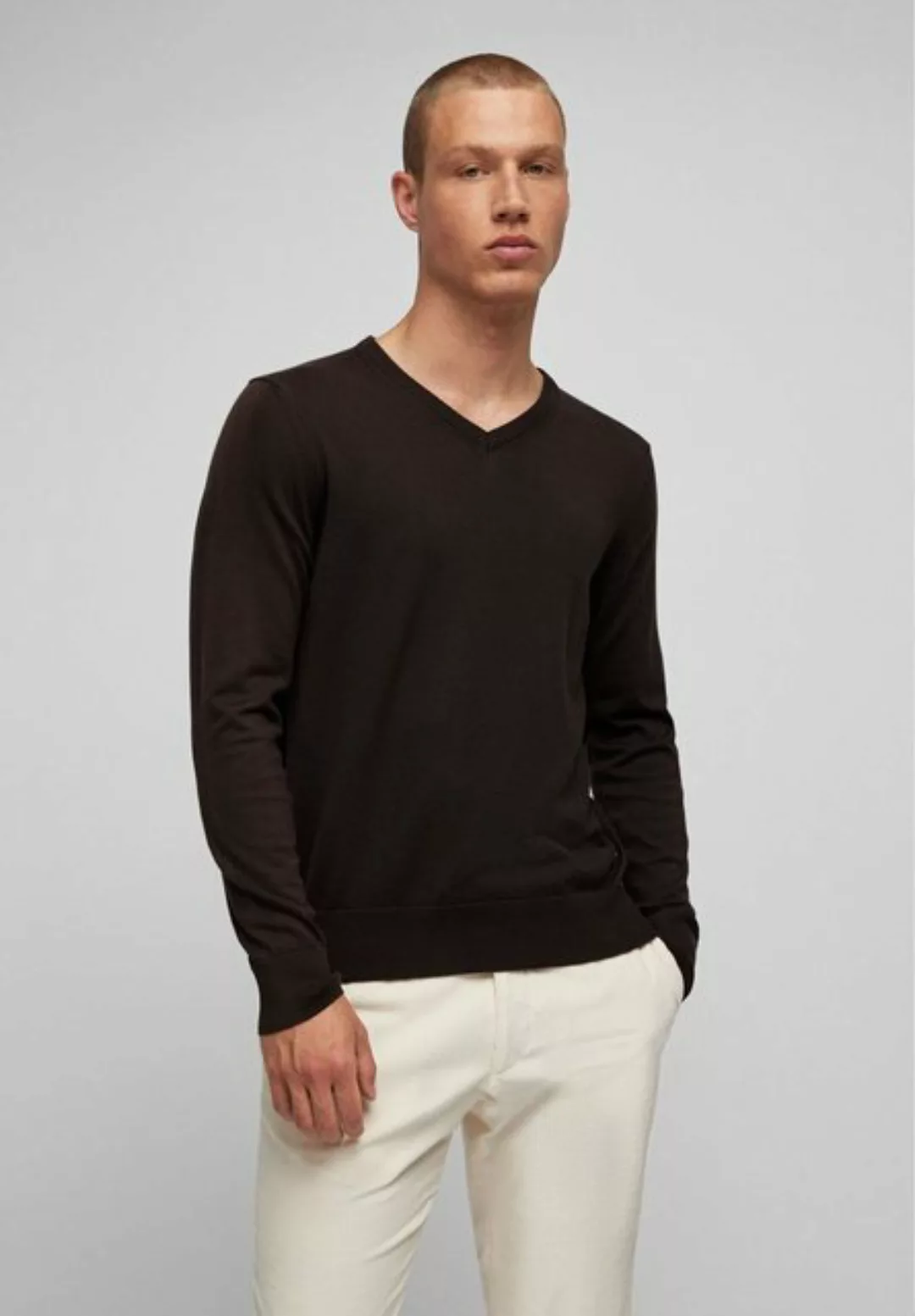 HECHTER PARIS V-Ausschnitt-Pullover mit V-Ausschnitt günstig online kaufen
