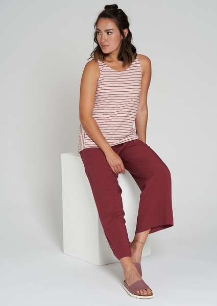 Damen Kurzarmtop Aus Bio Baumwolle | Casual Top #Stripes günstig online kaufen