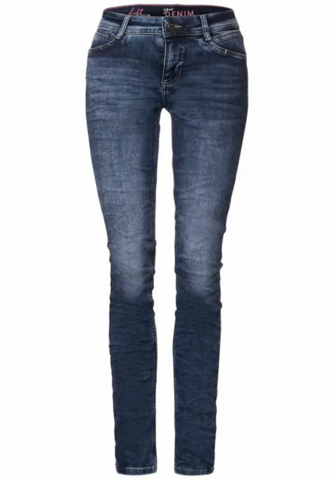 STREET ONE Regular-fit-Jeans Style QR York,mw,sportive blue günstig online kaufen
