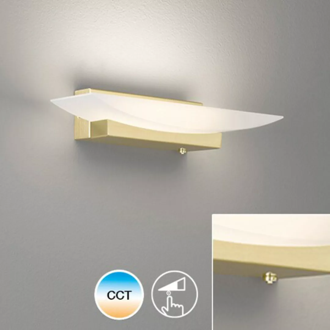 LED-Wandleuchte Bowl TW CCT Breite 30 cm, messing günstig online kaufen