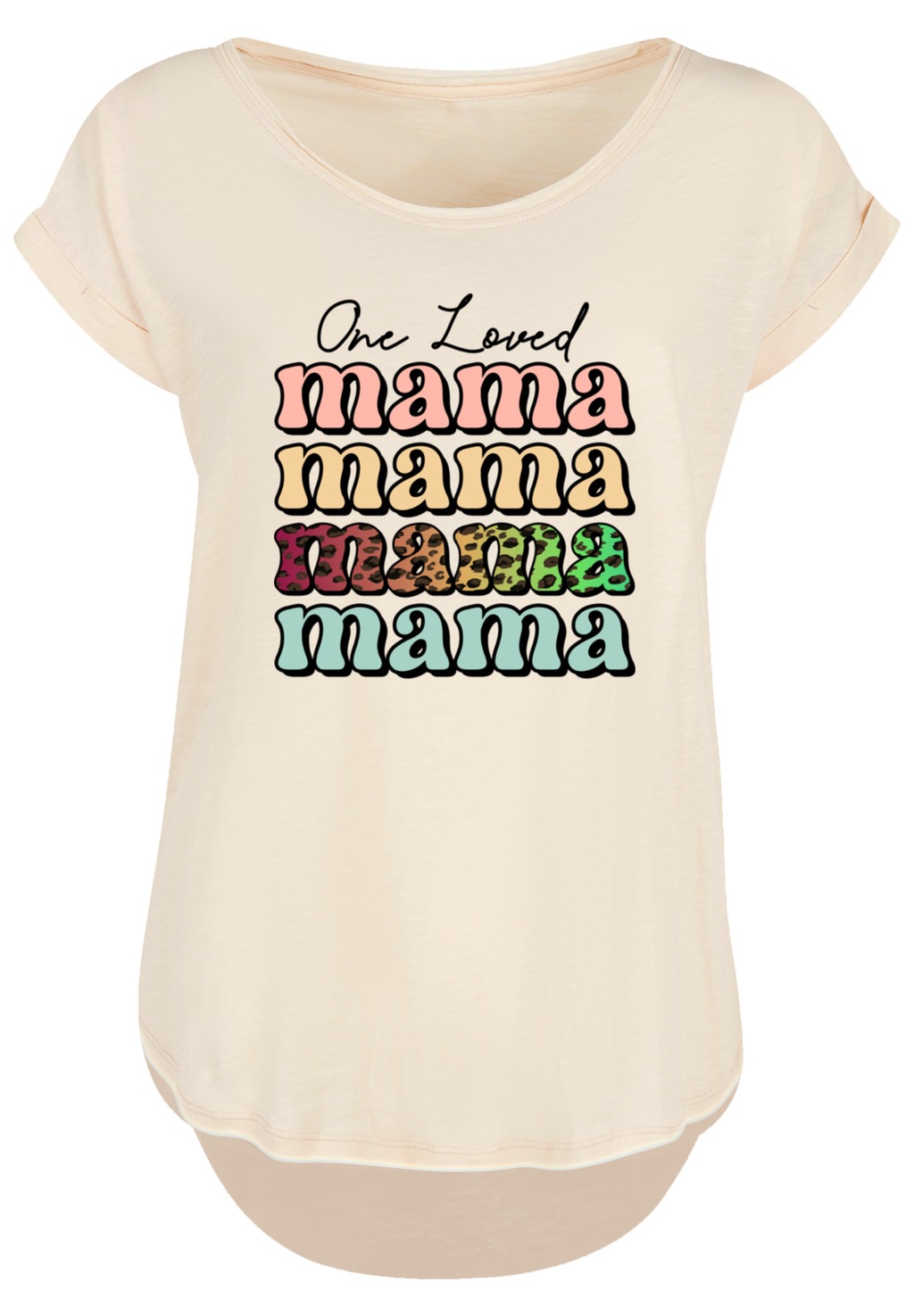 F4NT4STIC T-Shirt "Mothers Day Mama Typography Leopard Print Pastel", Premi günstig online kaufen