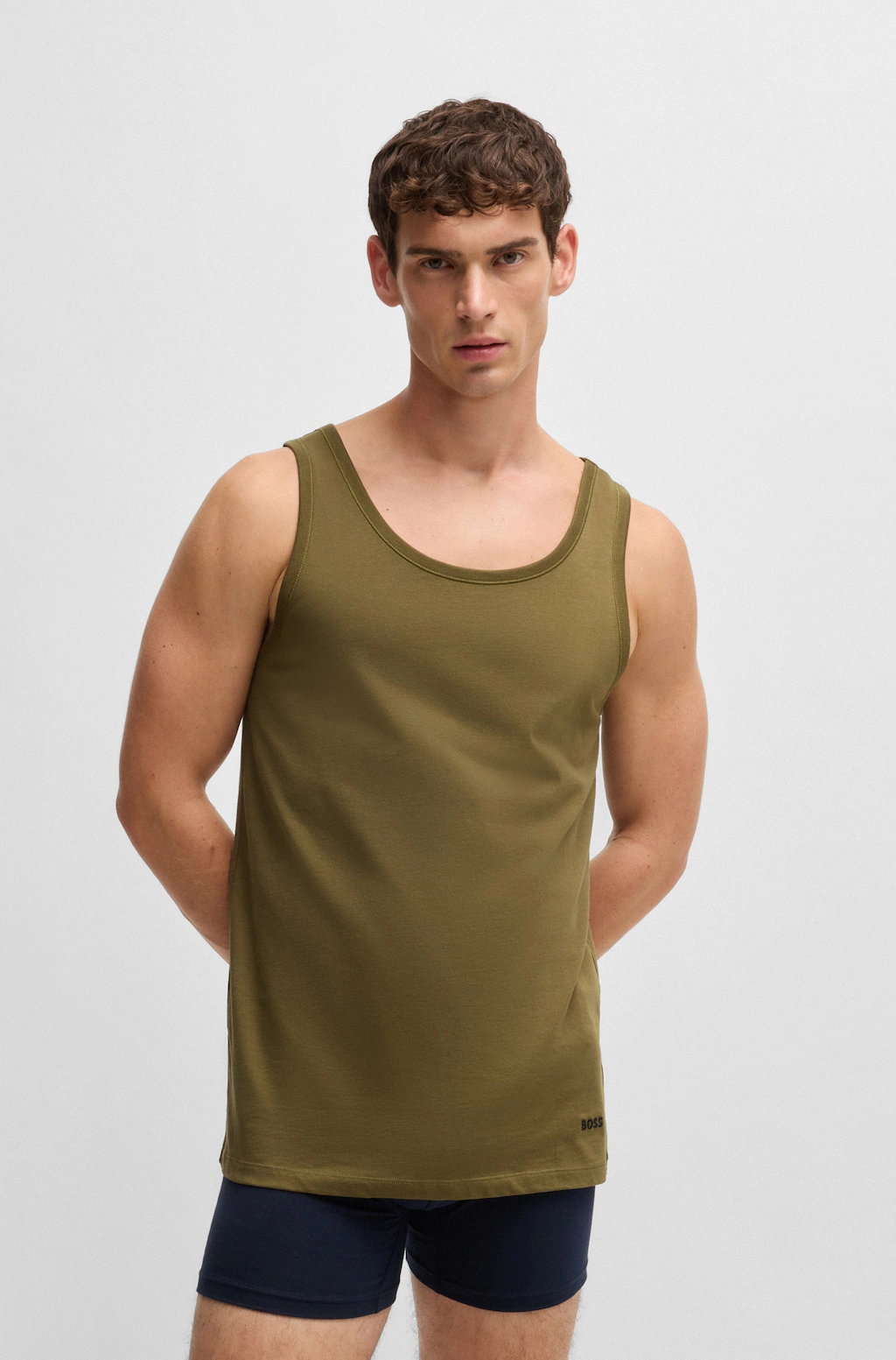 BOSS Unterhemd "Tank Top 3P CO", (Packung, 3 St.), mit Rippbündchen günstig online kaufen