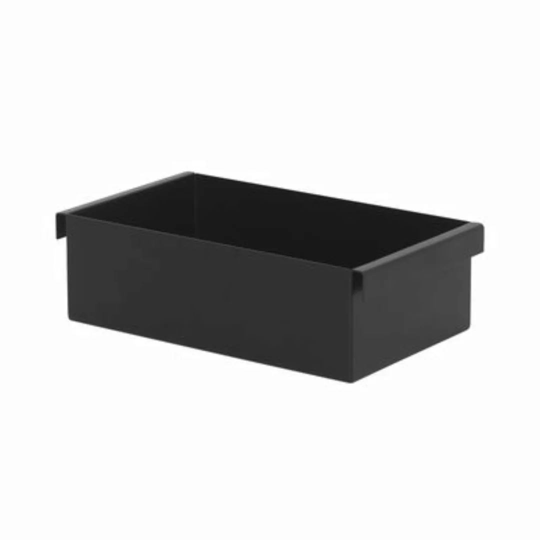 ferm LIVING - Plant Box Trennfach - schwarz/pulverbeschichtet/BxHxT 24x14,8 günstig online kaufen